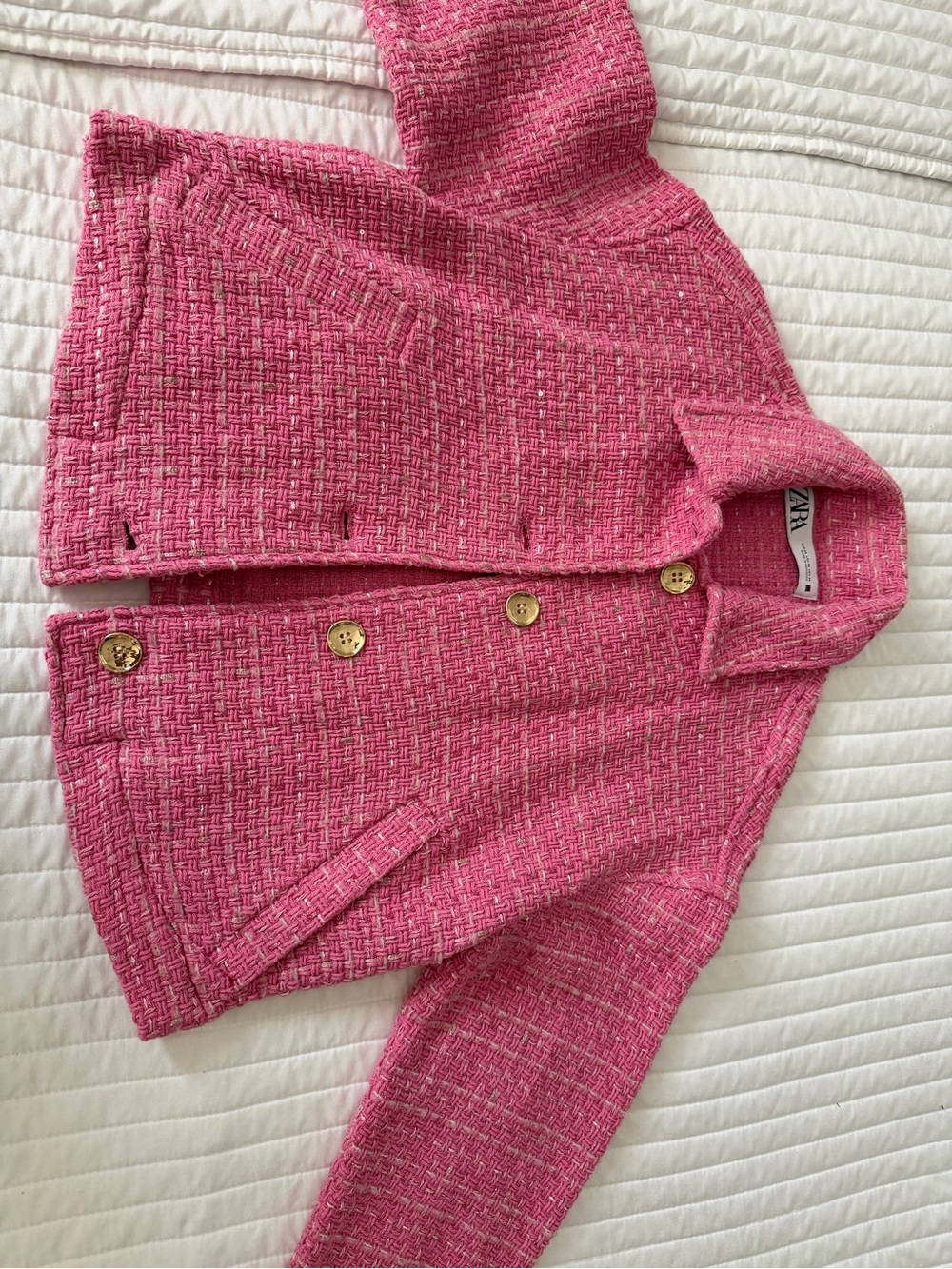 Zara Pink Tweed jacket
